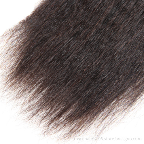 Virgin Peruvian Human Hair In Bulk, 10a 100% Curly Hair Bundles With Lace Closure Vendor,Unprocessed Kinky Straight Extensions